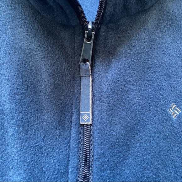 Columbia Mens Navy Fleece Full Zip Vest XXL - Picture 3 of 10
